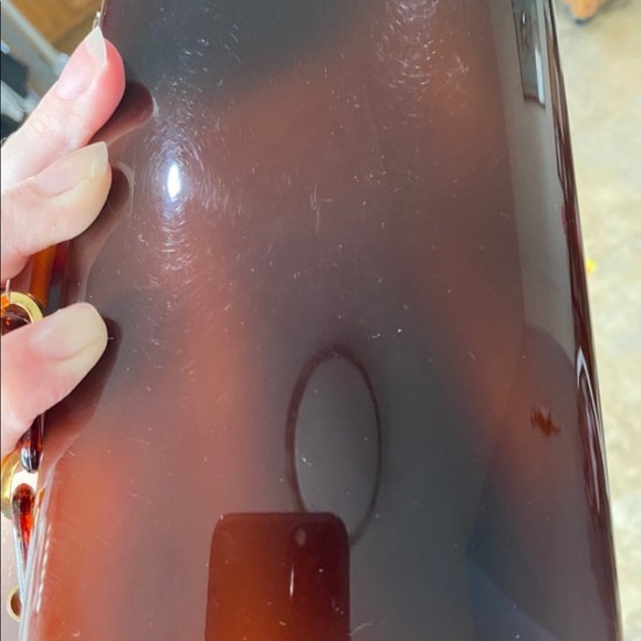 Vintage 1940s 1960s tortoise shell lucite or acrylic handbag - Picture 6 of 10